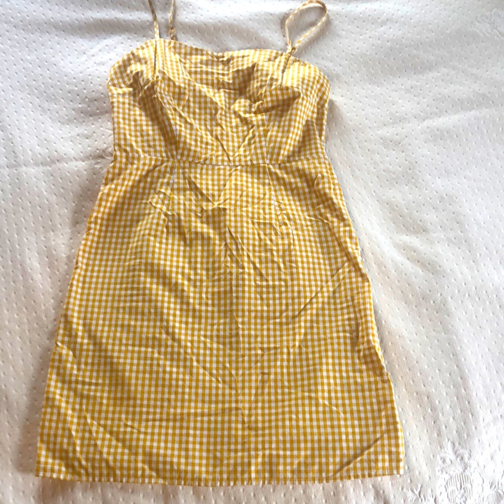 Size 2 yellow and white sun dress